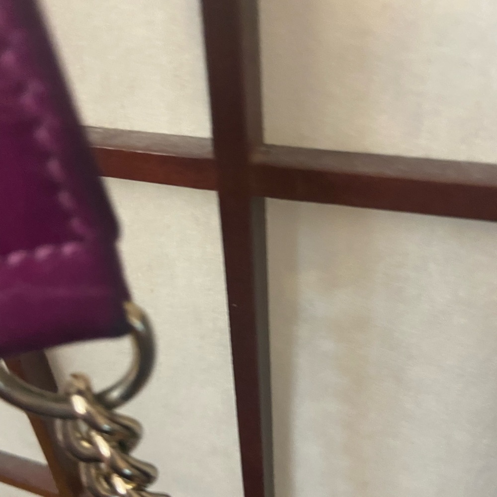Rebecca Minkoff leather orchid MAC mottled with gold hardware details - Picture 8 of 12